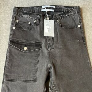Cocurata brand black wash denim skinny jeans